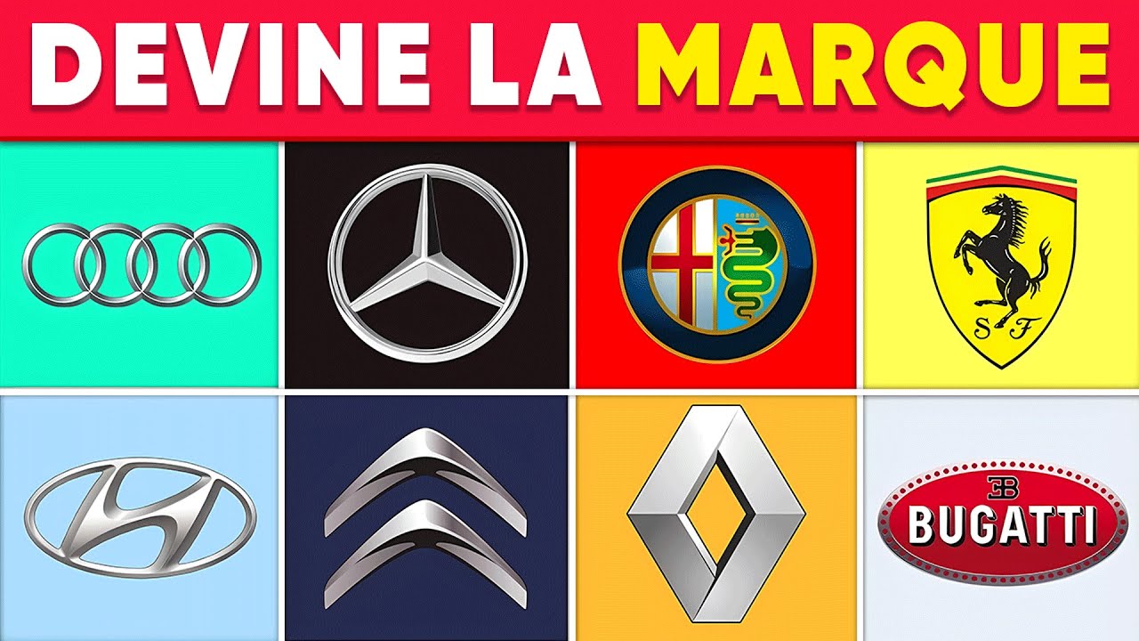 Devine la MARQUE à partir du LOGO 🚗