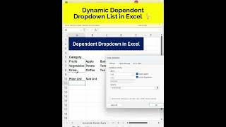 Excel Dynamic Dependent Dropdown List 🔥 | Auto Update Cascading List (No VBA) Hindi