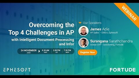 Webinar  Overcoming the Top 4 Challenges in Accounts Payable with Intelligent Document Processing
