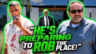 KAREN FREAKOUT!! “He’s ROBBING US!” Dumb COP Makes It WORSE!