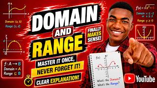 Domain And Range MADE Easy | Learn In 10 MINUTES ( With Examples)