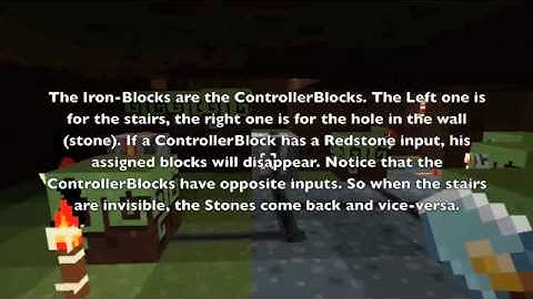 Minecraft Hide Your Door With Style and ControllerBlock