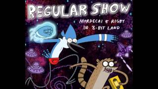 Regular Show Mordecai & Rigby In 8-Bit Land Soundtrack Chance Game - Hd
