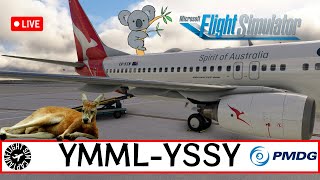 PMDG 738 l A Flight from Down Under l YMML-YSSY l Qantas Ops l