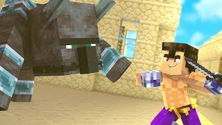 INVADEN EL POBLADO NOOB - MINECRAFT CON NOOBS (MEJORES MOMENTOS) #28