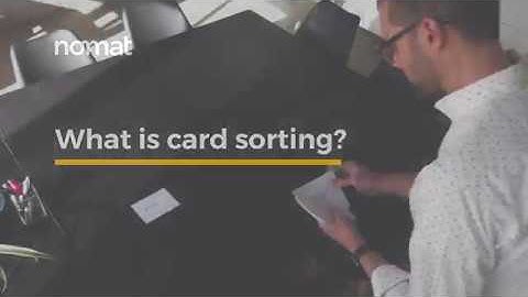 Nomat - What is card sorting?