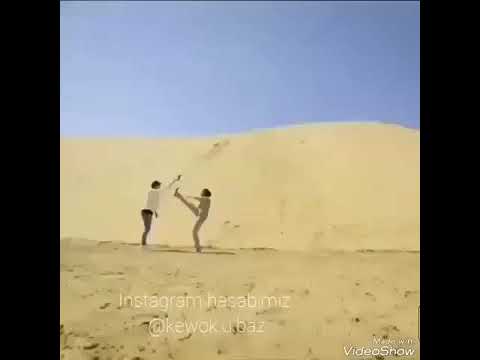 اول شي كانت خايفة بعدين اظهرت قوتها وشوفوا شو عملت