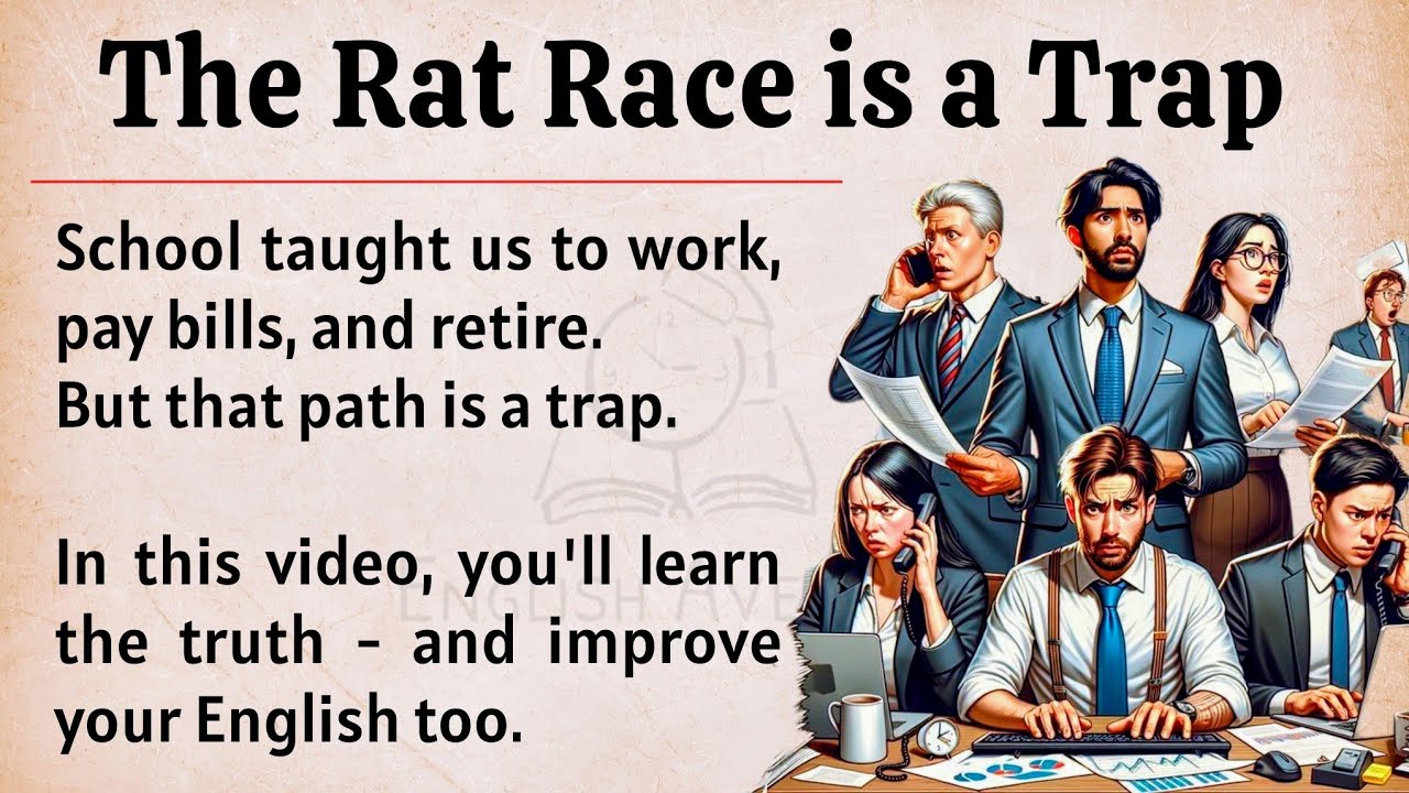 Outline Video The Rat Race Explained - And How to Escape It Forever | Graded Reader | English Listening Practice