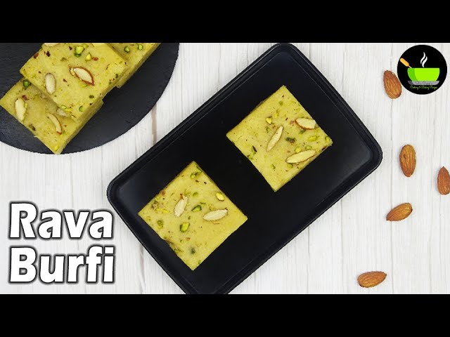 Rava burfi recipe | Suji Barfi Recipe | Diwali Sweets  | Rava Coconut Burfi Recipe | Suji Ki Barfi | She Cooks