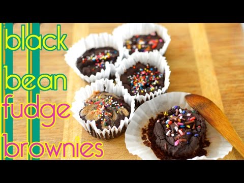 Black Bean Fudge Brownies - Gluten Free - Low Fat - Vegan