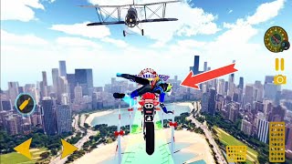 GT Mega Ramp Bike Extreme Stunts Missions impossible level Android Gameplay screenshot 5