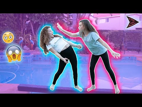 OVER THE POOL CHALLENGE (w/ MY NEW MERCH!!!)