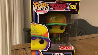 Dustin stranger things black light Funko pop target exclusive