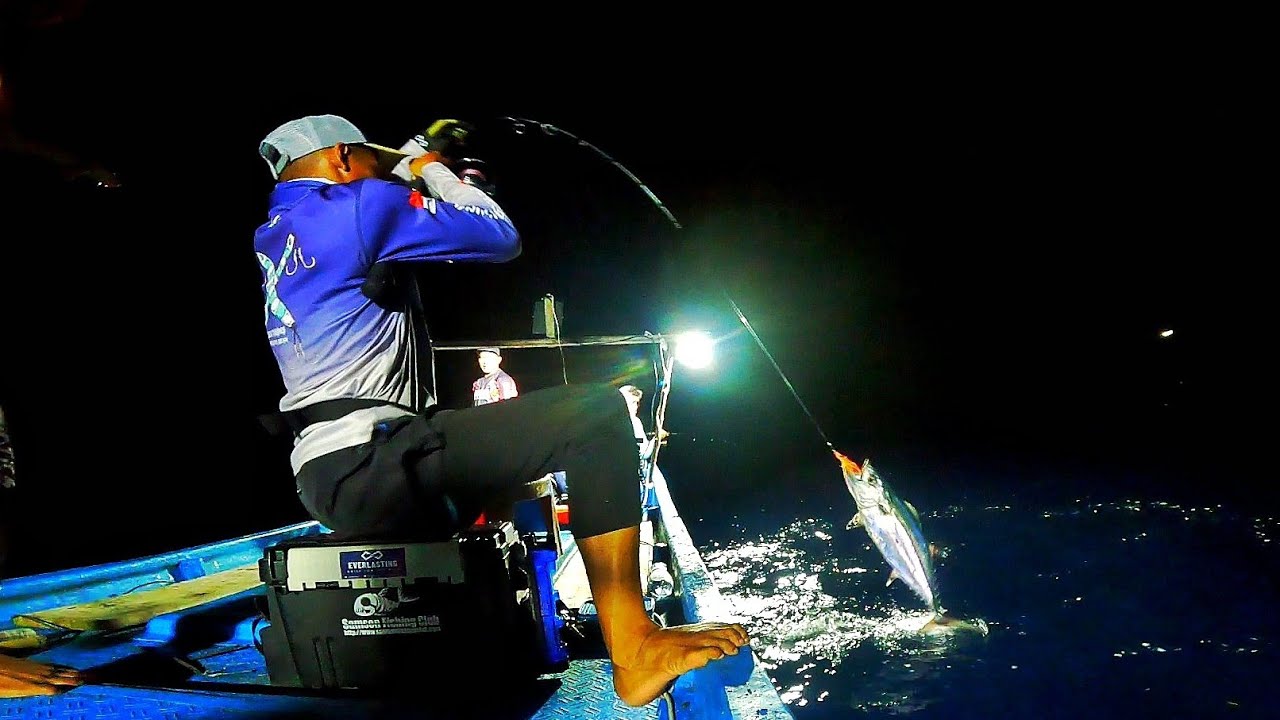 TEKNIK JIGGING MALAM BIAR CEPAT DAPAT IKAN❗️PESTA STRIKE DI PAGI HARI | TUMBAK MINAHASA TENGGARA