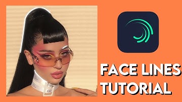 face lines tutorial (saber + glow effect) │alight motion edit
