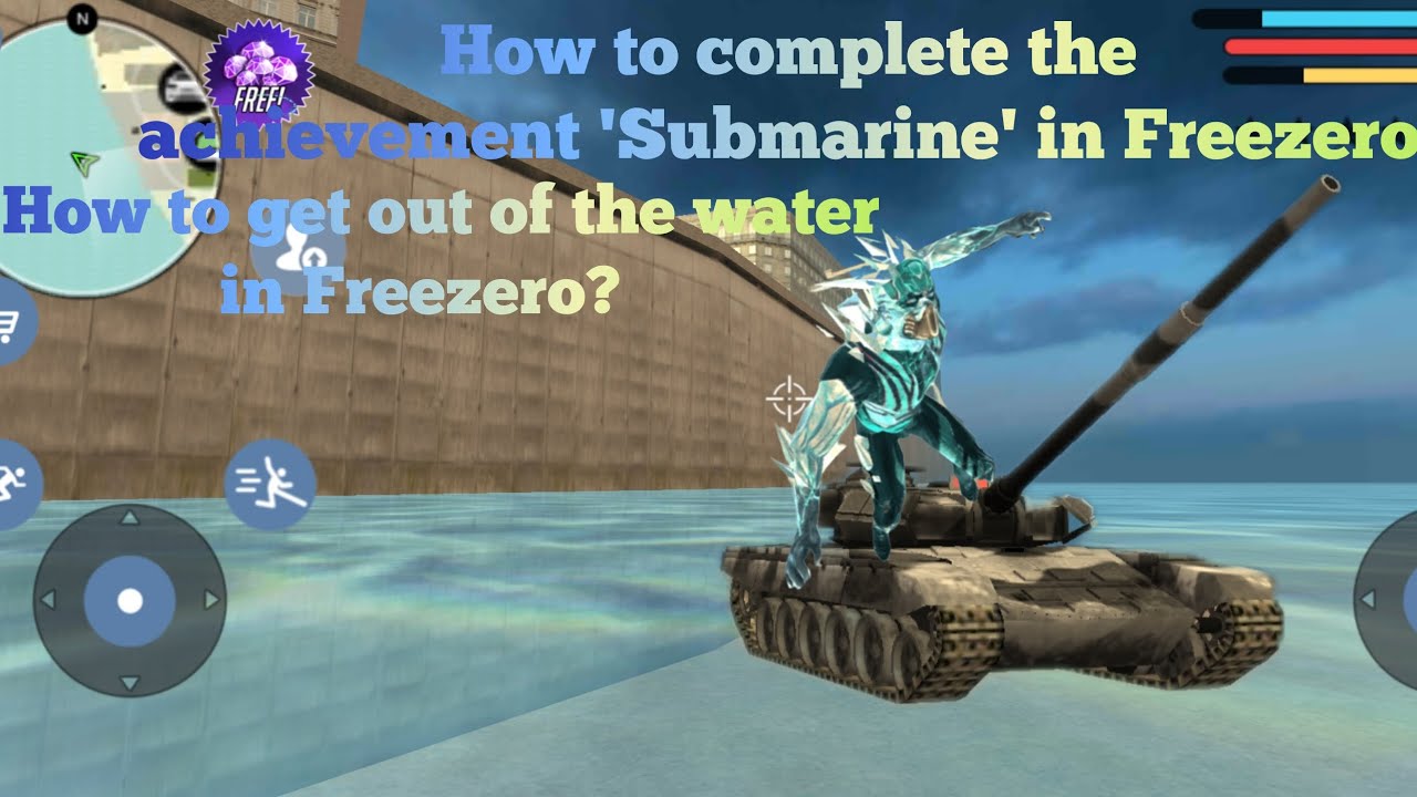 How to complete the achievement 'Submarine' in Freezero + How to get out of the water in Freezero