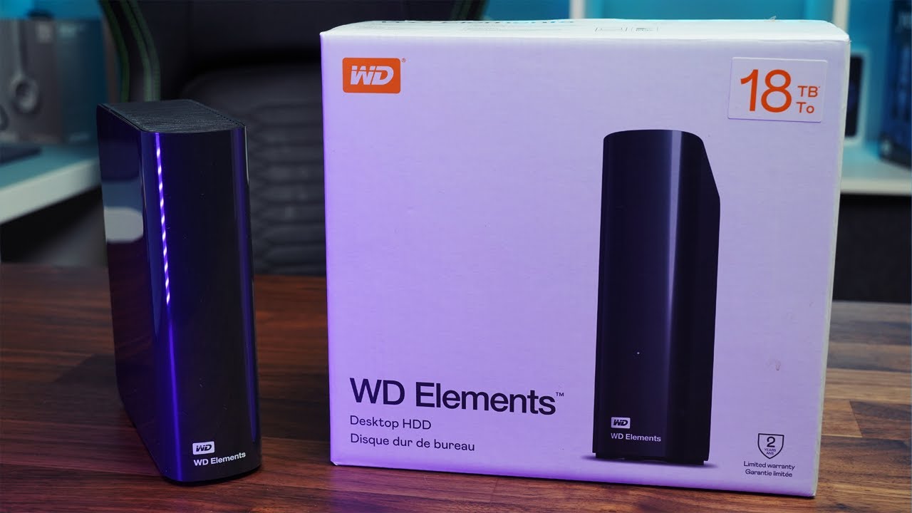 WD Elements 16TB USB 3.0 Desktop External Hard Drive Black 