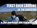 EV 97 Eurostar FIRST SOLO LANDING and the overhead join explained | ATC Audio