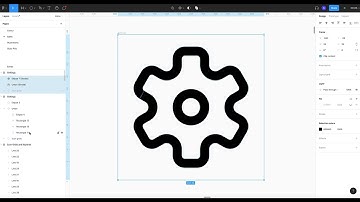 How to create settings icon in Figma