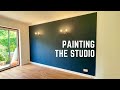 Painting the studio