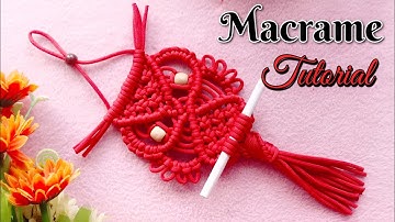 Macrame owl wall hanging tutorial for Beginners - MINI OWL ORNAMENT - Diy Macrame mini Wall hanging