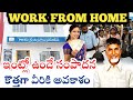 Work from home jobs 2025 | Work from home Survey in ap | Work from home survey last date