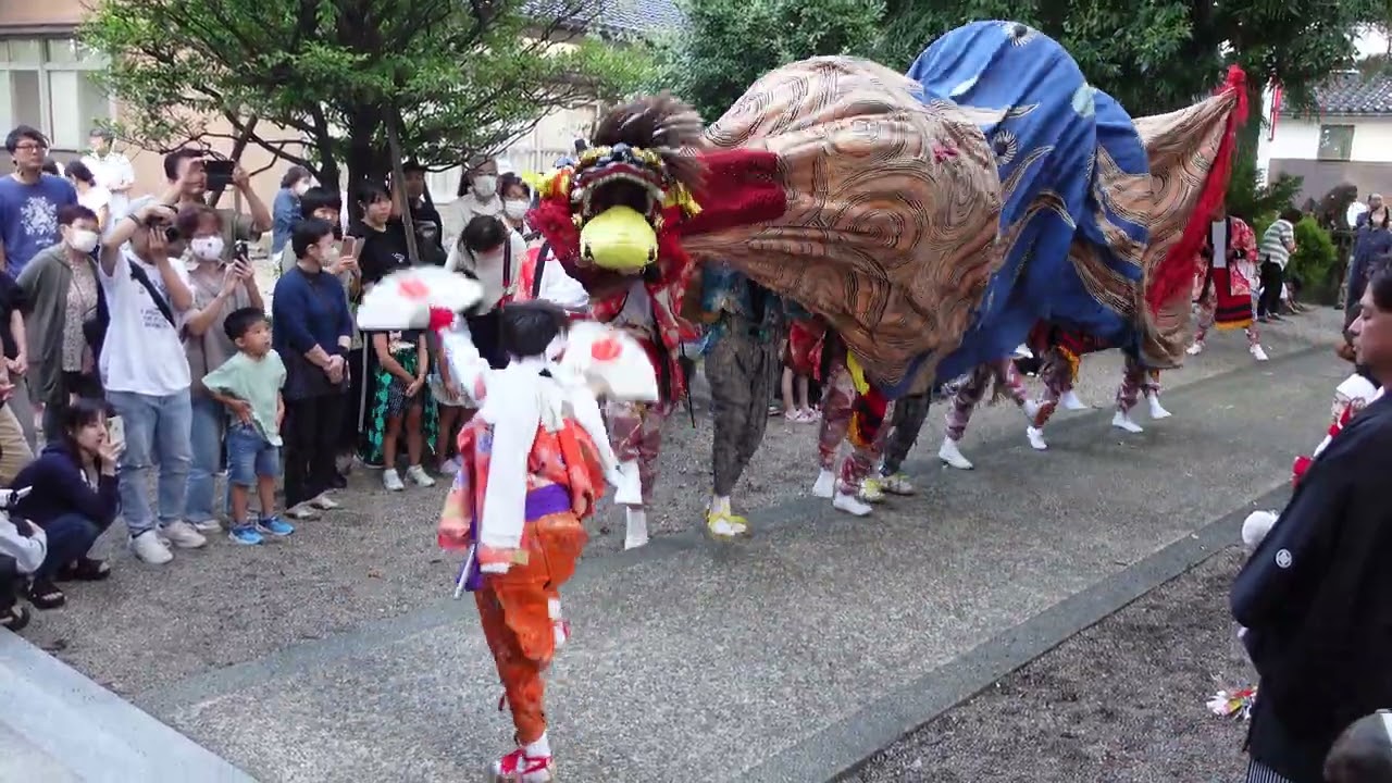 山見八幡宮 獅子舞【富山県南砺市】4K