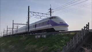 栃木県内を走る東武鉄道の車両たち