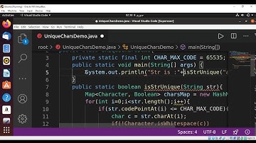 Java program to check if the string contains unique characters