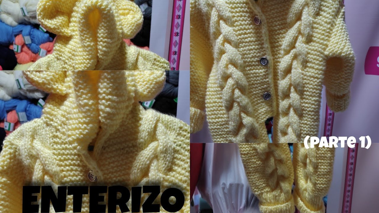 ENTERIZO DE BEBE A DOS AGUJAS PASO A PASO ( 1 )