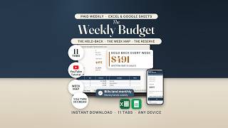 Weekly Paycheck Budget Spreadsheet: Full Walkthrough (Excel & Google Sheets) Update