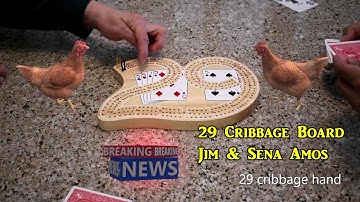 Cribbage 29 Board Jim & Sena Amos