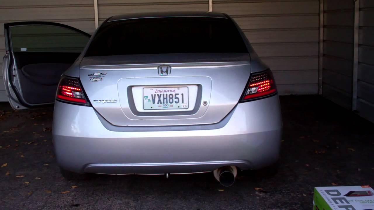 Honda Civic LED TailLights. - YouTube