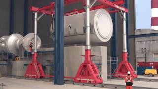 Mammoet Hydraulic Gantry Sbl1100 Stator Installation