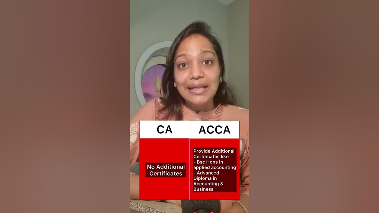 CA vs ACCA, Which one is Better? Difference Between CA and ACCA shorts