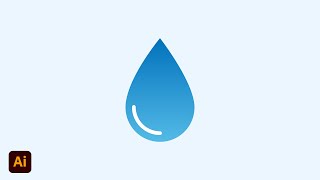 Water Drop Design In Adobe Illustrator cc 2023 | Tutorial