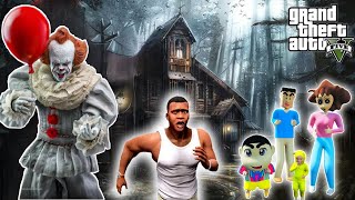 GTA 5 : Franklin Save Shinchan MOM and DAD From Pennywise House😱 | Gta 5 tamil | Gta 5 mods