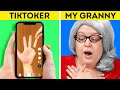 TIKTOK vs GRANDMA | FUNNIEST Challenges, Magic Tricks and Pranks