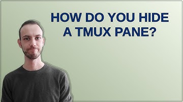 Unix: How do you hide a tmux pane?