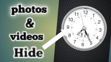 how to photos and videos/secret clock vault photo video locker 🕒// Android trick