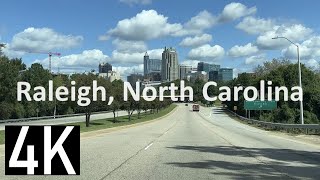 Driving in Raleigh, North Carolina 4K Street Tour - Downtown & North Hills