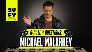 Michael Malarkey Answers If He's A Vampire (Roll For Questions) | SYFY WIRE