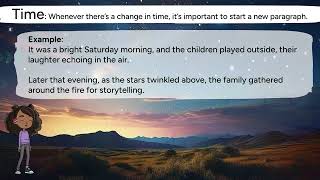 Narrative Writing- Changing Paragraphs