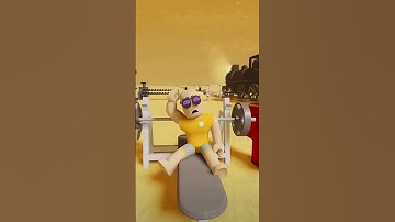 When Noob sees a girl at the gym ☠️ PT2 - Roblox Dead Rails #robloxanimation