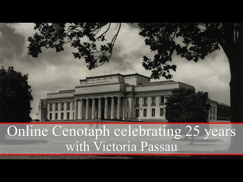 Online Cenotaph celebrating 25 years with Victoria Passau