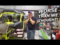 2-STROKE Maverick X3 part 3! Engine in.. Frames REAL BAD! Totaled? + Giveaway WINNER!