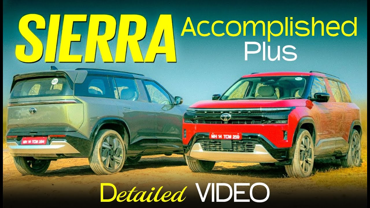 New Tata Sierra Accomplished + Top Model Diesel Automatic | Detailed Video | Tata Sierra Top Model