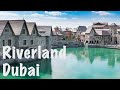 French village at Riverland. Dubai Parks and Resorts