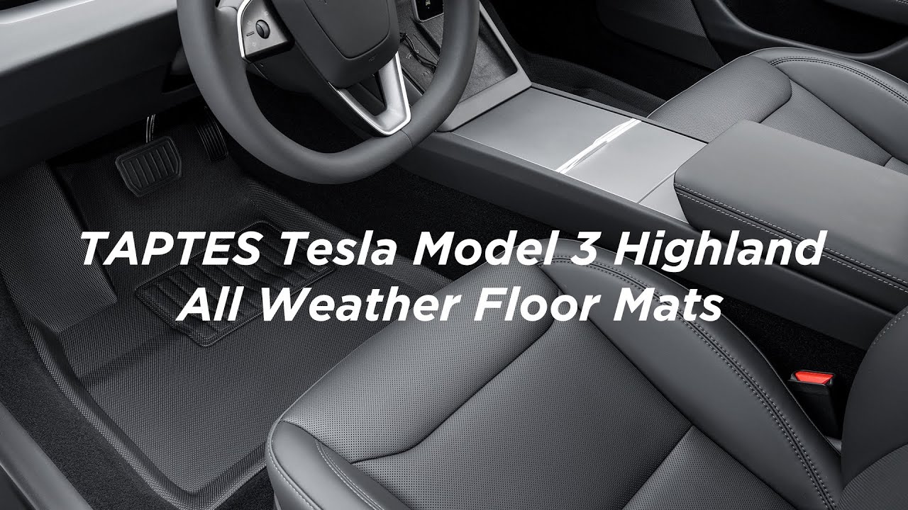  TAPTES Floor Mats for Tesla Model 3 2017-2024, Premium