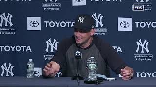 Aaron Boone on the Yankees walkoff win
